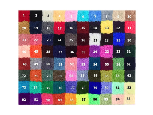 タフティング用ソフトアクリル毛糸 ベーシックカラー25色アソートセット - RUGMATAG