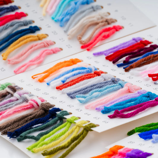 タフティング用アクリル毛糸(ソフトアクリル)カラーチャート