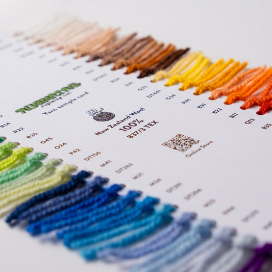 ウール毛糸サンプル(カラーチャート)