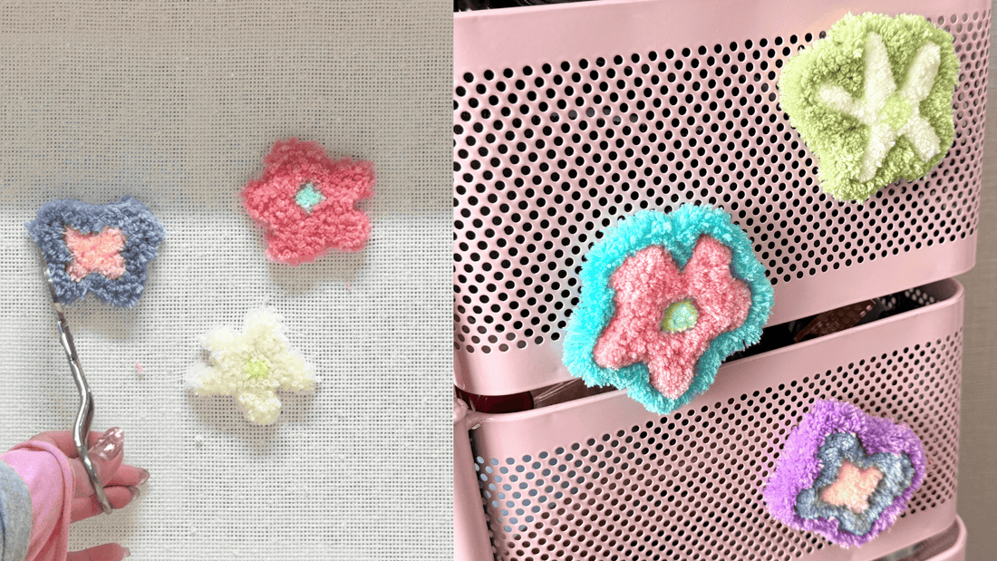 【タフティングでつくってみよう！#11】余ったスペースで、タフティングマグネット