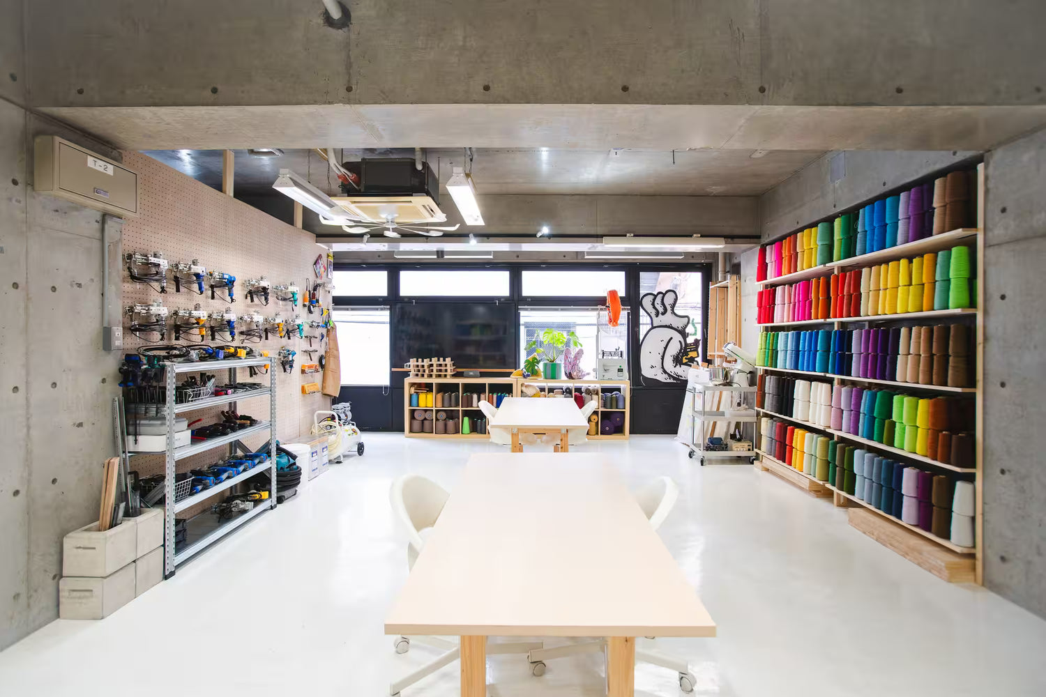 RUGMATAGのワークショップ　体験スペース