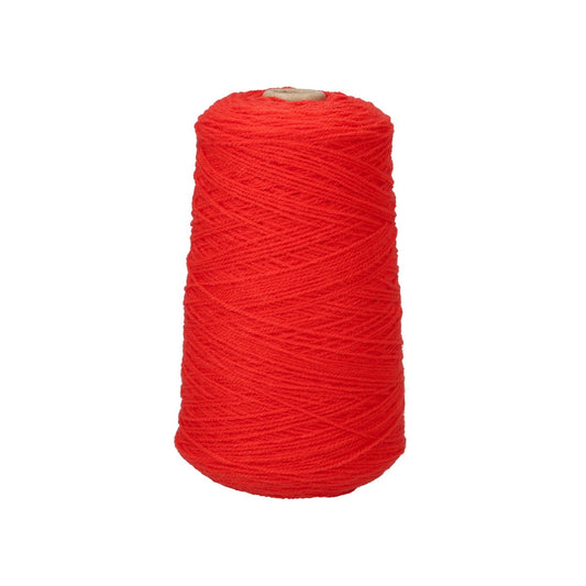 タフティング用 国産アクリル毛糸MB210 赤（レッド）　品番185 コーン糸｜ラグ制作素材の単体商品写真