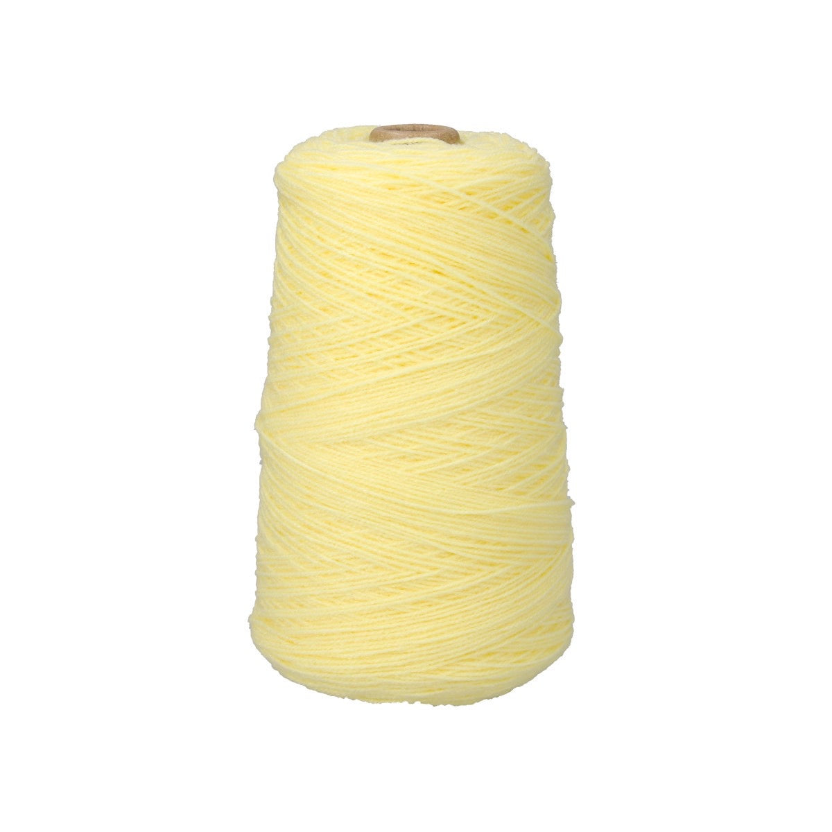 タフティング用 国産アクリル毛糸MB210 イエロー　黄色　品番600 コーン糸｜ラグ制作素材の単体商品写真