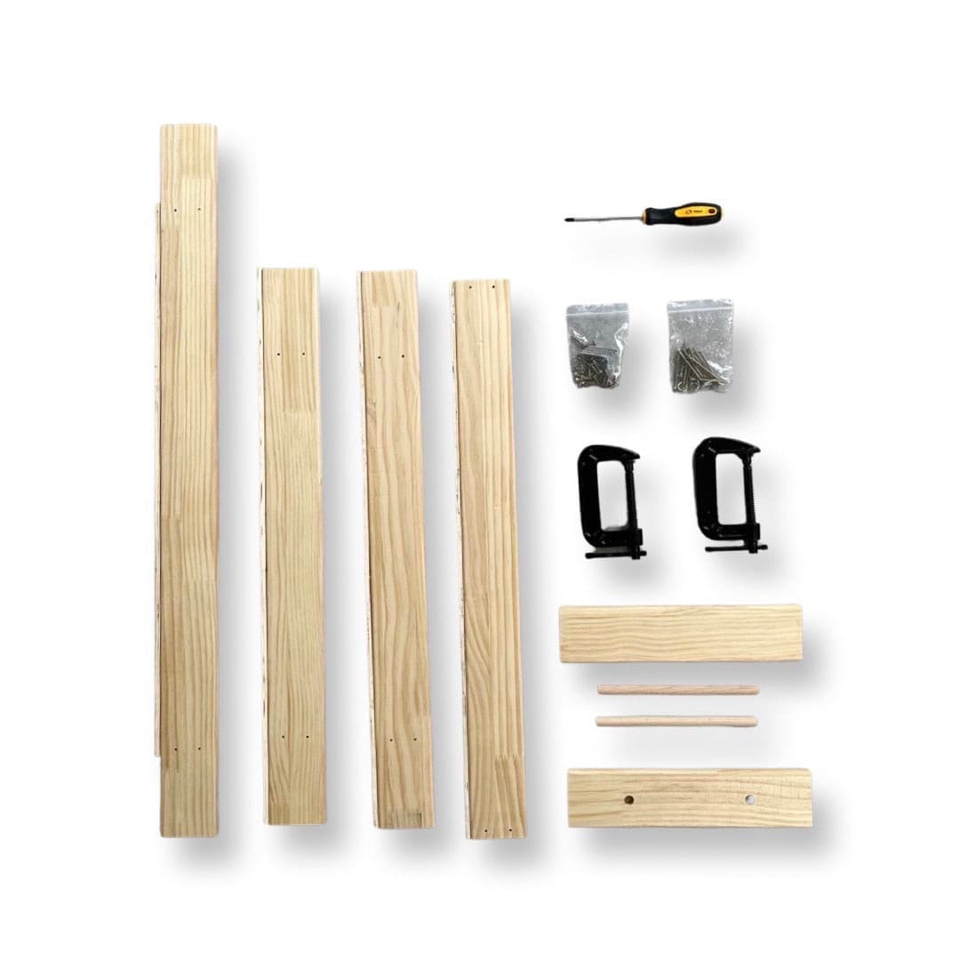 組み立て式木製タフティングフレーム簡易キット.